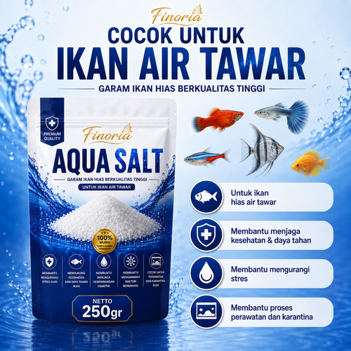 Finoria Aqua Salt 250gr Garam ikan premium
