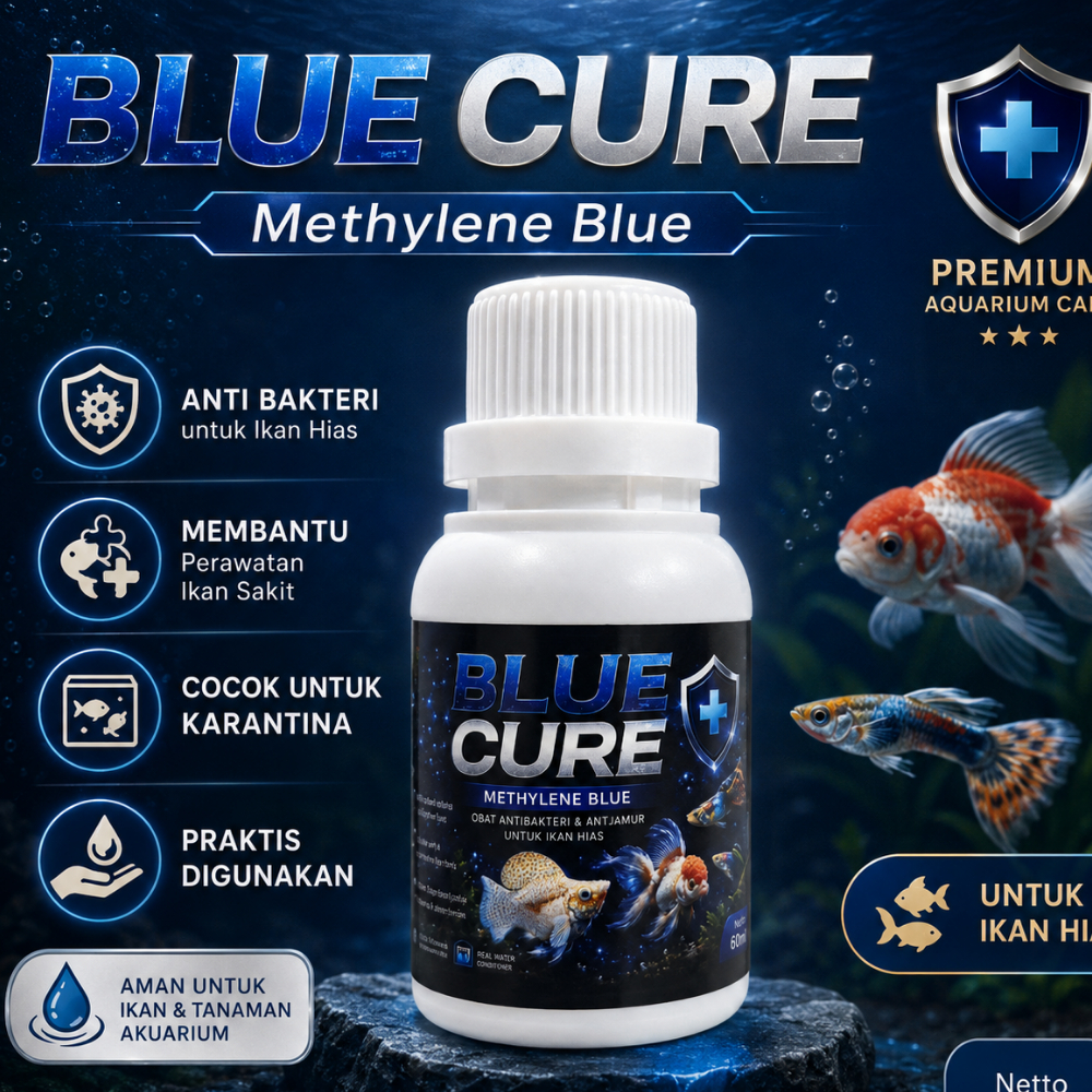 Blue Cure Premium Obat biru untuk perawatan ikan sakit/karantina