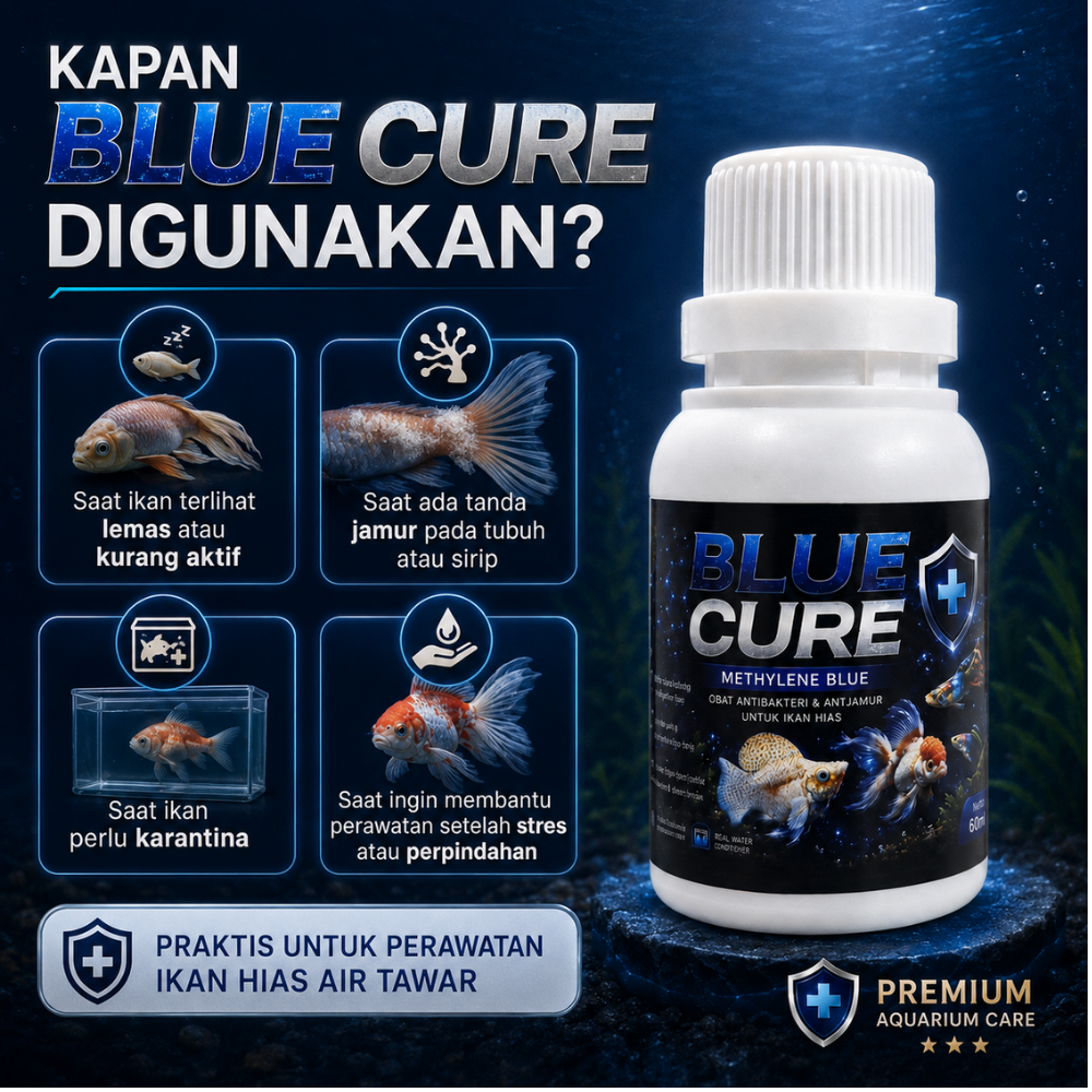 Blue Cure Premium Obat biru untuk perawatan ikan sakit/karantina