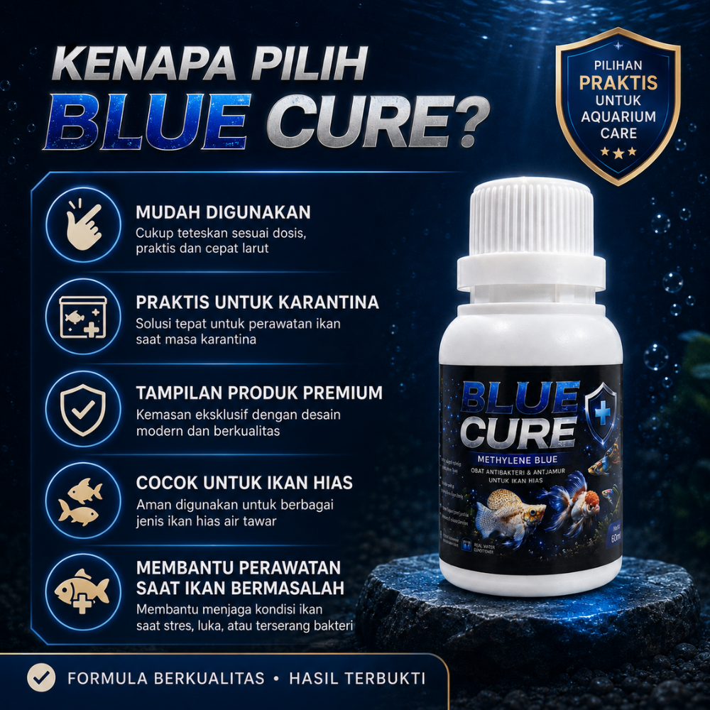 Blue Cure Premium Obat biru untuk perawatan ikan sakit/karantina