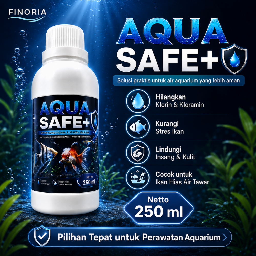 Finoria Aqua Safe 250ml - Penetral dan penjernih Air