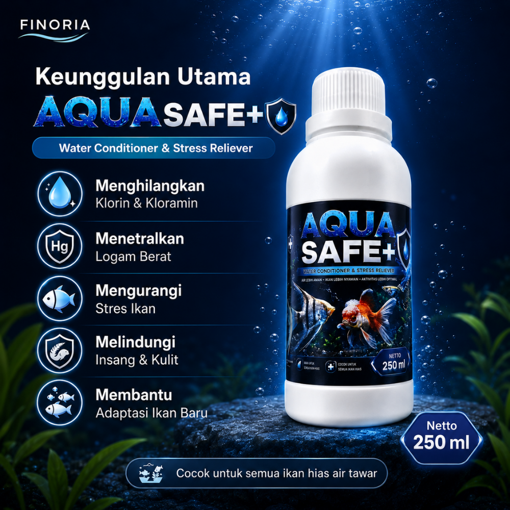 Finoria Aqua Safe 250ml - Penetral dan penjernih Air