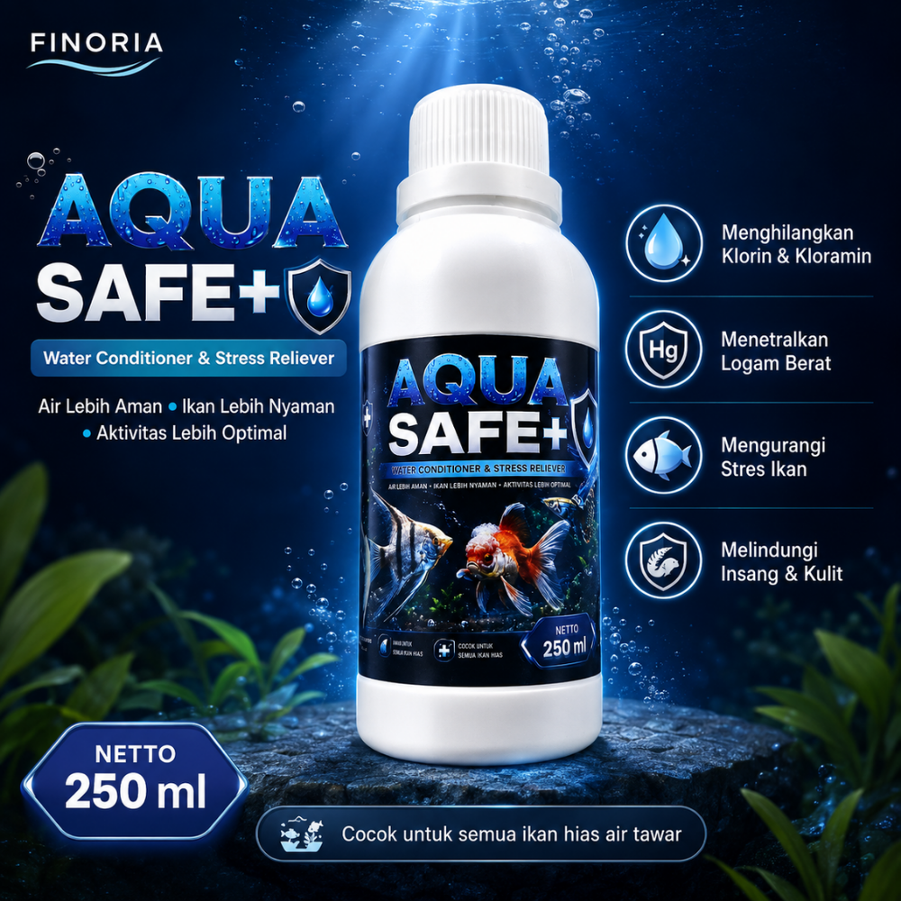 Finoria Aqua Safe 250ml - Penetral dan penjernih Air